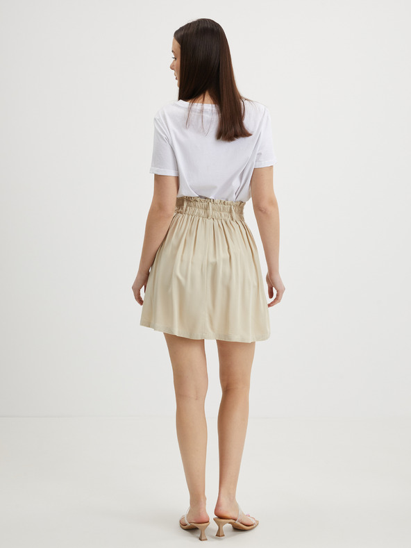 Vila Beige Kurzer Rock VILA Vero