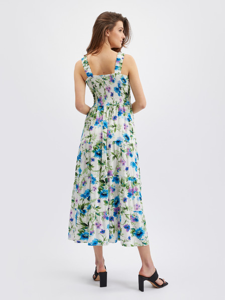 Orsay Blau-cremefarbene Blumenkleid ORSAY für Damen