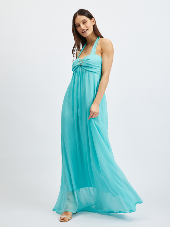 Orsay Türkisfarbenes Damen Maxikleid ORSAY