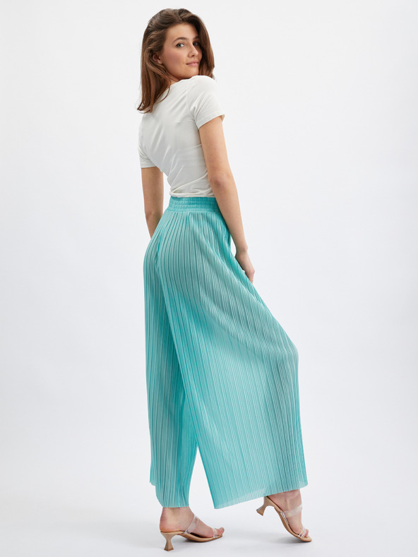 Orsay Türkisfarbene weite Damenhosen ORSAY