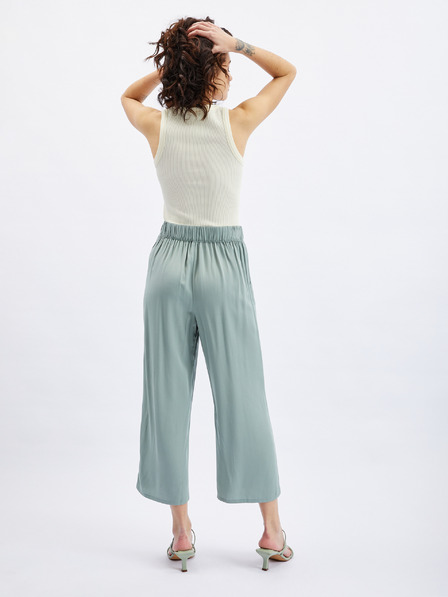 Orsay Hellgrüne weite Hose für Damen ORSAY