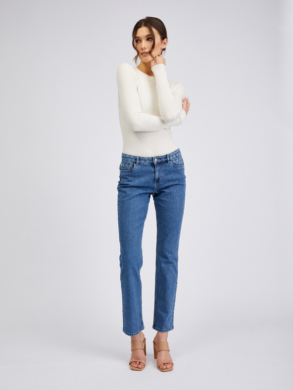 Orsay Blaue Straight Fit Damen Jeans ORSAY