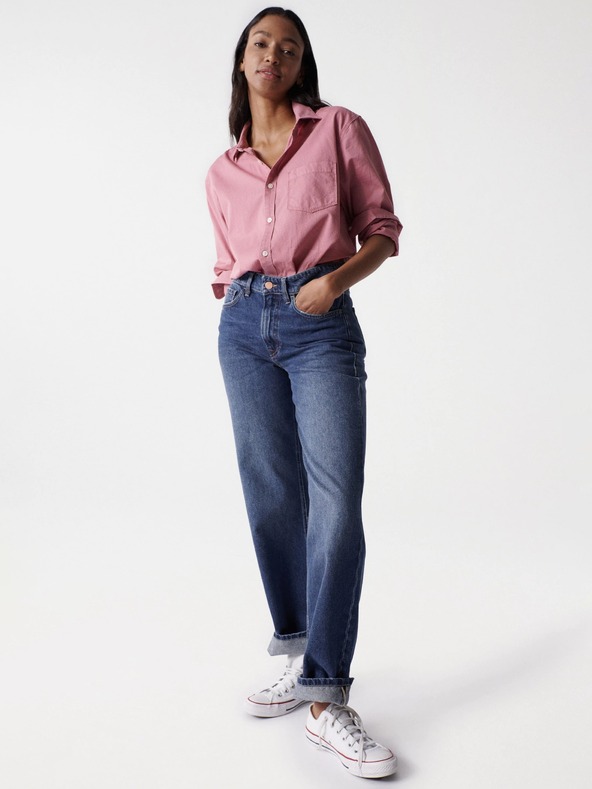 Salsa Jeans Blaue Straight Fit Jeans für Damen Salsa Jeans True