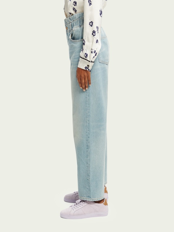 Scotch & Soda Hellblaue Damenjeans mit weitem Bein Scotch & Soda