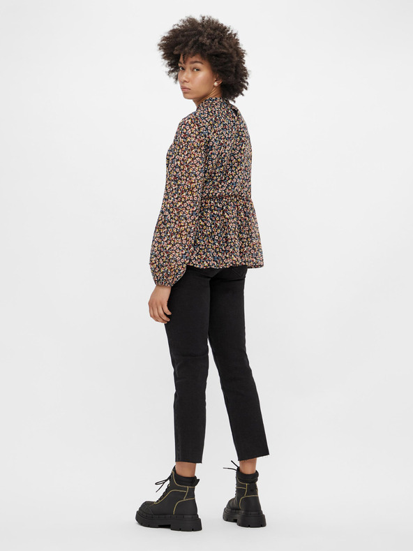 Pieces Schwarze, gerade geschnittene Jeans Pieces Luna