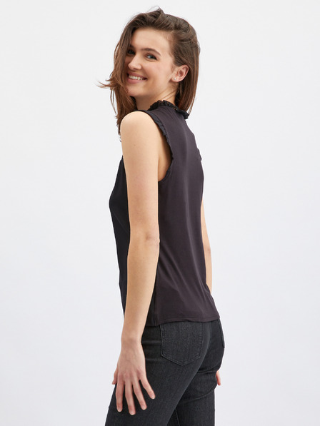 Orsay Schwarze Damenbluse mit Spitzendetail von ORSAY