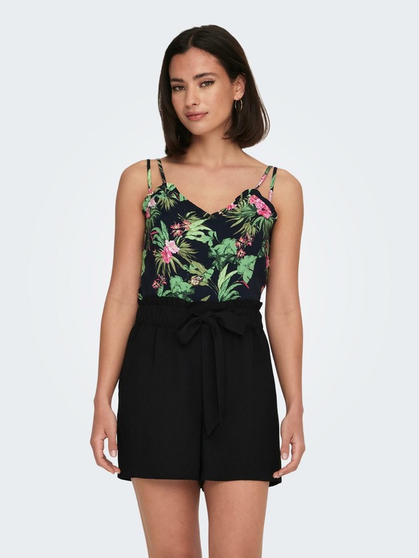 ONLY Grün-schwarz gemustertes Damen-Tanktop ONLY Nova