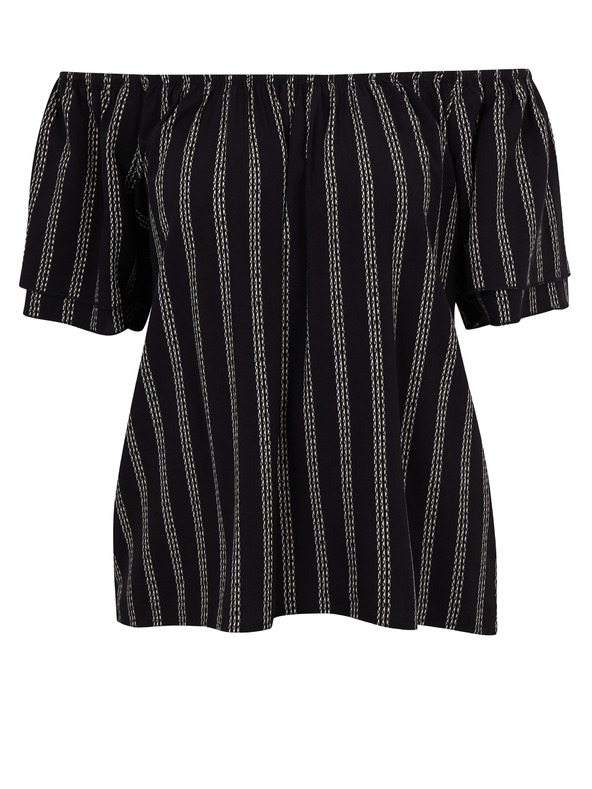 Orsay Schwarze gestreifte Damenbluse ORSAY