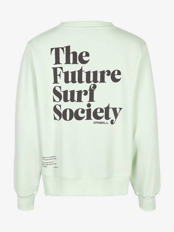 O'Neill Hellgrünes O'Neill FUTURE SURF CREW Sweatshirt für Damen