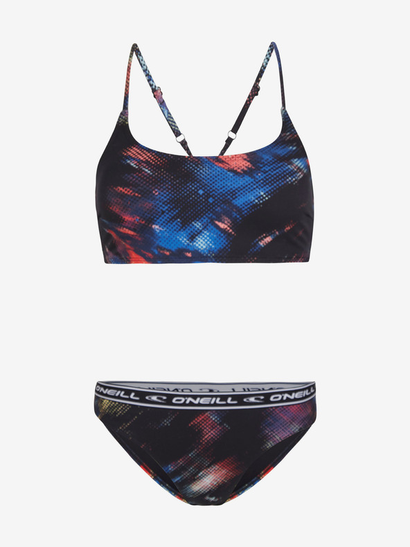 O'Neill Zweiteiliger Badeanzug für Damen mit blauem und schwarzem Muster O'Neill SPORT BIKINI SET