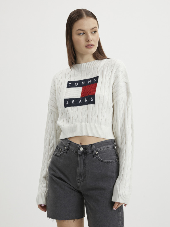 Tommy Jeans Pullover Weiß