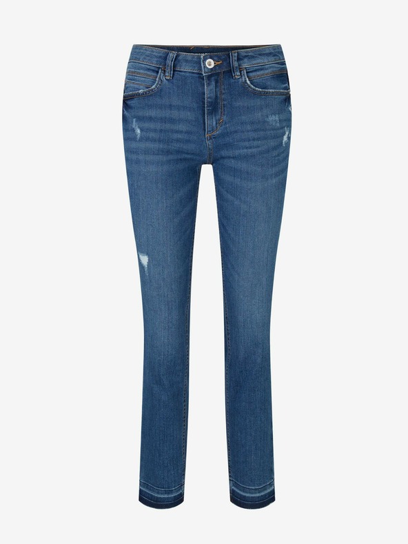 Tom Tailor Blaue Slim-Fit-Jeans für Damen mit Rippeffekt Tom Tailor
