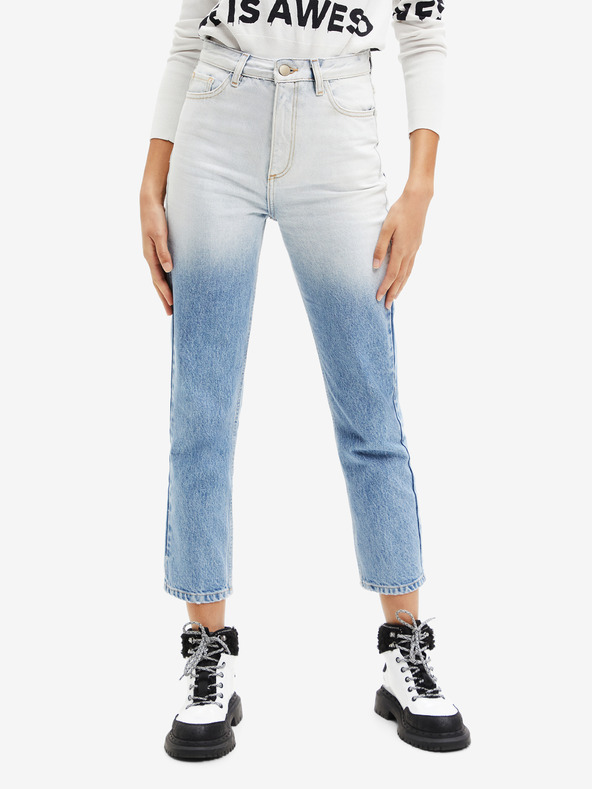 Desigual Hellblaue Desigual Res Damenjeans mit geradem Bein