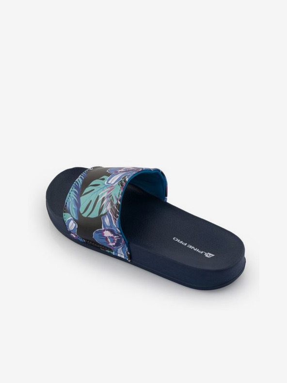 ALPINE PRO Dunkelblau gemusterte Damen-Slipper ALPINE PRO Barletta