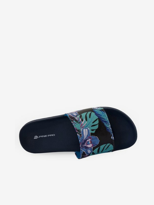 ALPINE PRO Dunkelblau gemusterte Damen-Slipper ALPINE PRO Barletta