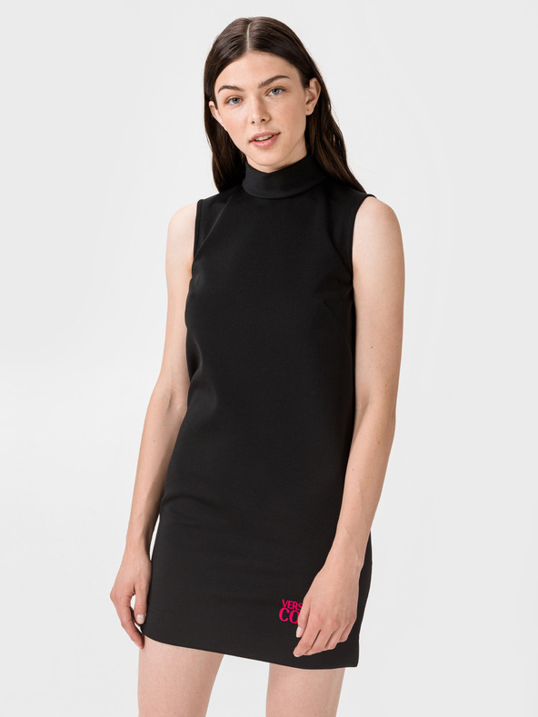 Versace Jeans Couture Schwarzes kurzes Kleid Versace Jeans Couture