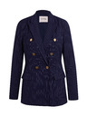 Orsay Dunkelblauer gestreifter Damenblazer ORSAY