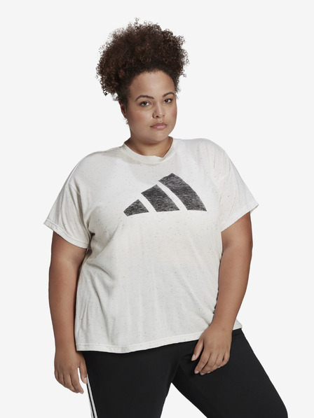 adidas Performance Cremefarbenes Damen-T-Shirt von adidas Performance