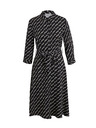 Orsay Schwarzes gemustertes Damen-Hemdblusenkleid von ORSAY