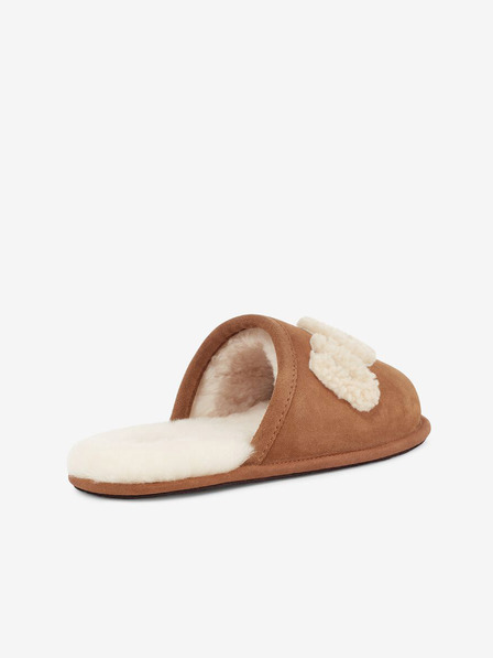 UGG Braune Herren-Wildleder-Hausschuhe UGG Bailey Bow II