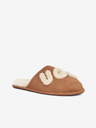 UGG Braune Herren-Wildleder-Hausschuhe UGG Bailey Bow II