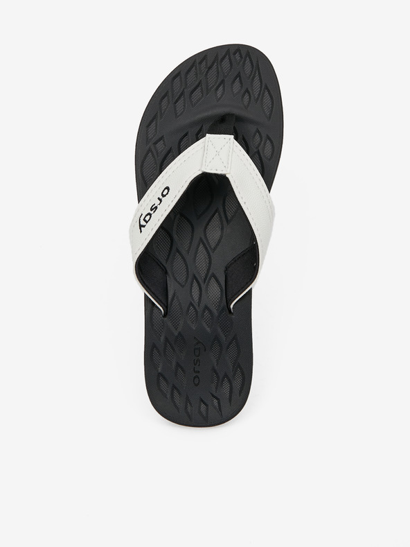 Orsay Weiße und schwarze Damen-Flip-Flops ORSAY