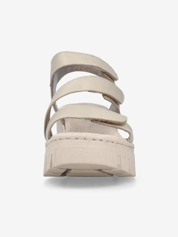 Rieker Beige Damen-Keilsandaletten Rieker