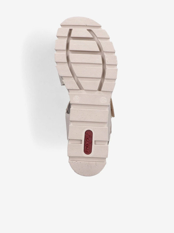 Rieker Beige Damen-Keilsandaletten Rieker