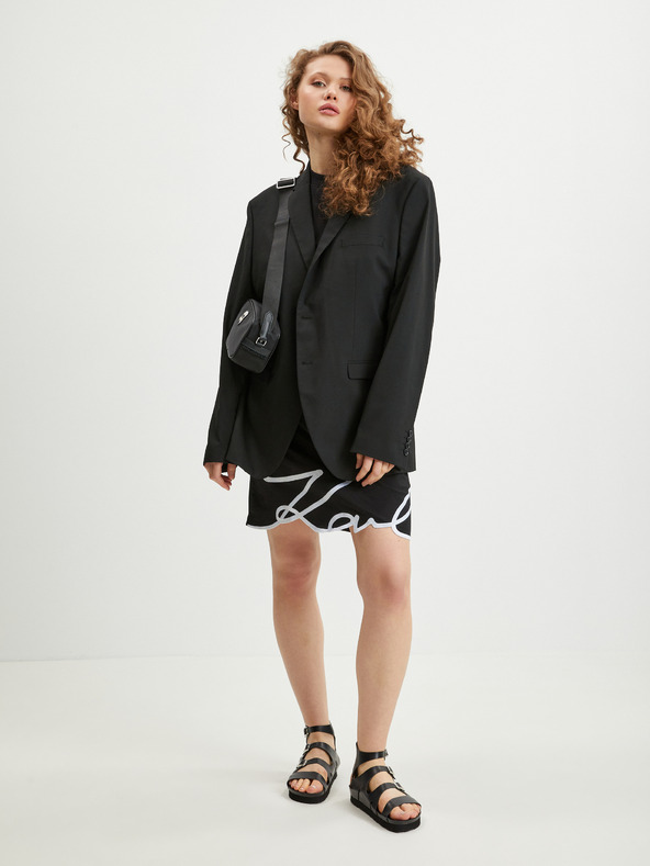 Karl Lagerfeld Schwarzes Damenkleid KARL LAGERFELD