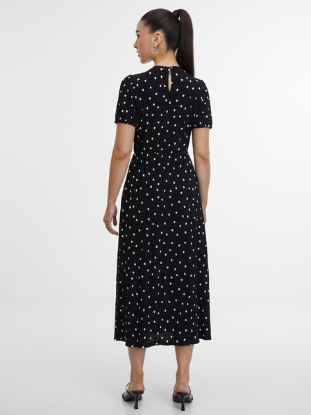 Orsay Schwarzes gemustertes Damenkleid ORSAY