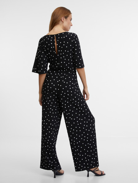 Orsay Schwarzer Damen-Polka-Dot-Overall ORSAY