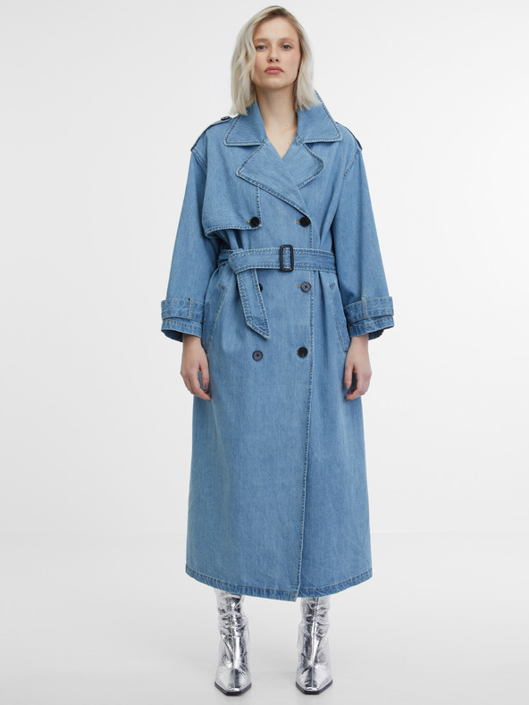 Orsay Blauer Damen-Jeanstrenchcoat von ORSAY