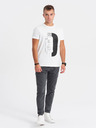 Ombre Clothing Weißes Herren T-Shirt Ombre Kleidung