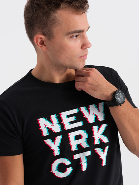 Ombre Clothing Schwarzes Herren-T-Shirt Ombre Clothing