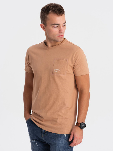 Ombre Clothing Hellbraunes Herren T-Shirt Ombre Kleidung
