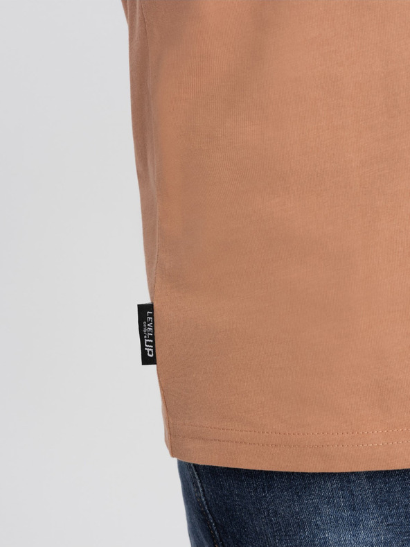 Ombre Clothing Hellbraunes Herren T-Shirt Ombre Kleidung