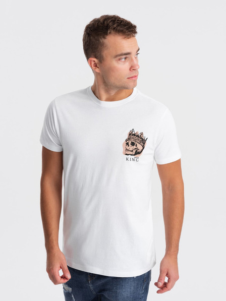 Ombre Clothing Weißes Herren T-Shirt Ombre Kleidung