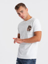 Ombre Clothing Weißes Herren T-Shirt Ombre Kleidung