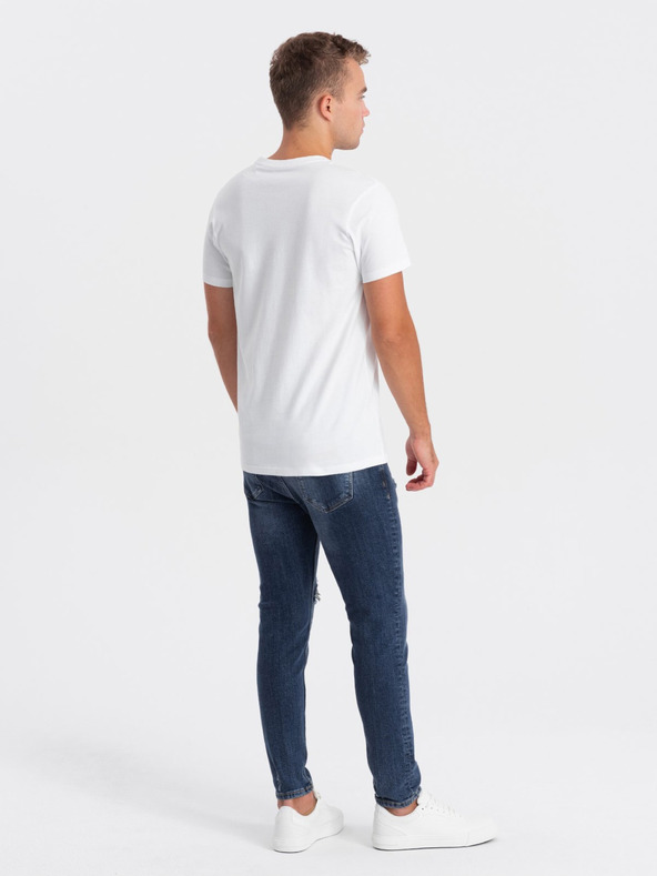 Ombre Clothing Weißes Herren T-Shirt Ombre Kleidung