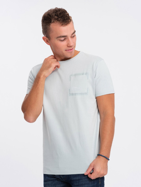 Ombre Clothing Hellgraues Herren-T-Shirt Ombre-Kleidung