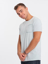 Ombre Clothing Hellgraues Herren-T-Shirt Ombre-Kleidung