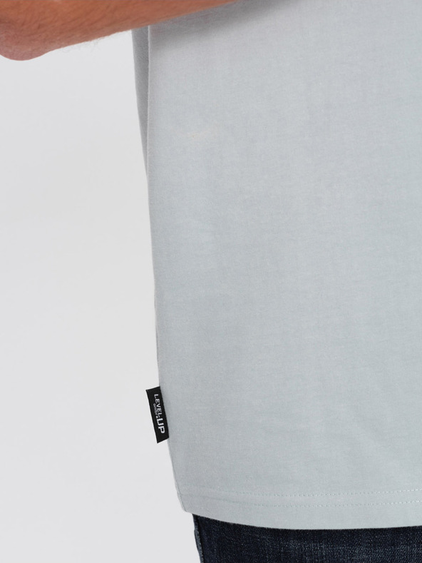 Ombre Clothing Hellgraues Herren-T-Shirt Ombre-Kleidung