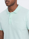 Ombre Clothing Türkisfarbenes Herren-Poloshirt Ombre-Kleidung