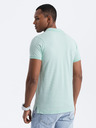 Ombre Clothing Türkisfarbenes Herren-Poloshirt Ombre-Kleidung