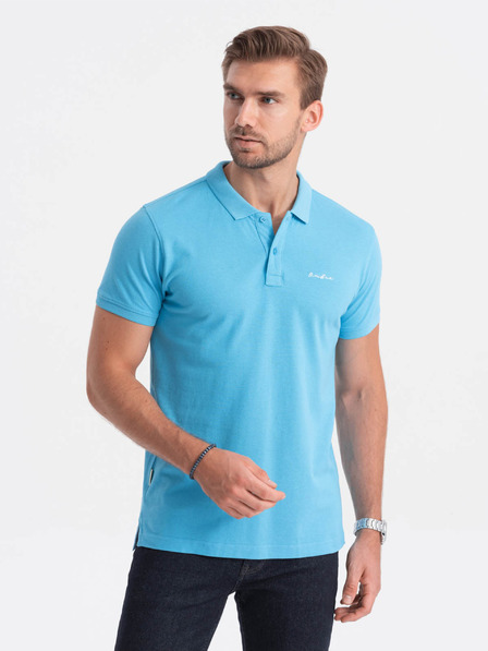 Ombre Clothing Hellblaues Herren-Poloshirt Ombre Clothing