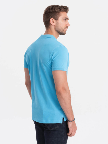Ombre Clothing Hellblaues Herren-Poloshirt Ombre Clothing
