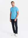Ombre Clothing Hellblaues Herren-Poloshirt Ombre Clothing