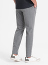 Ombre Clothing Graue karierte Herrenhose Ombre Clothing