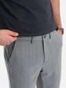 Ombre Clothing Graue karierte Herrenhose Ombre Clothing