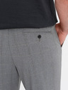 Ombre Clothing Graue karierte Herrenhose Ombre Clothing